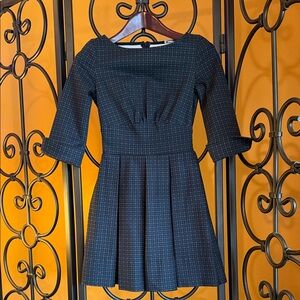 MIRA SEZAR Plaid A-Line Mini Dress